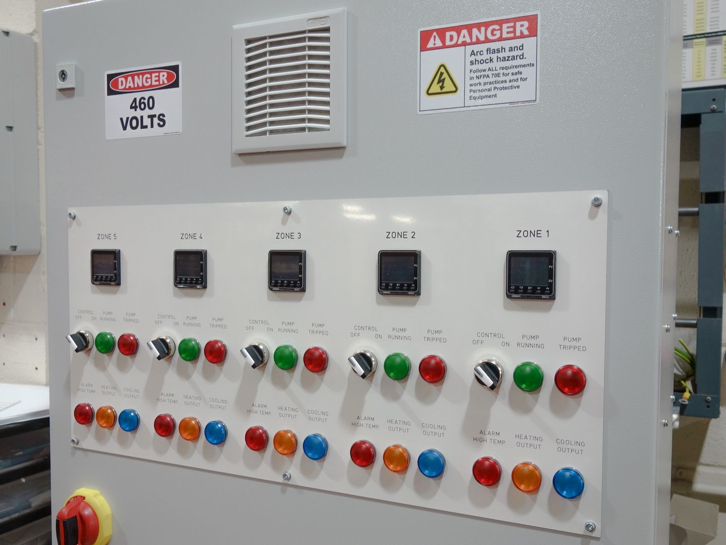Temperature control cabinet by Axis Controls 