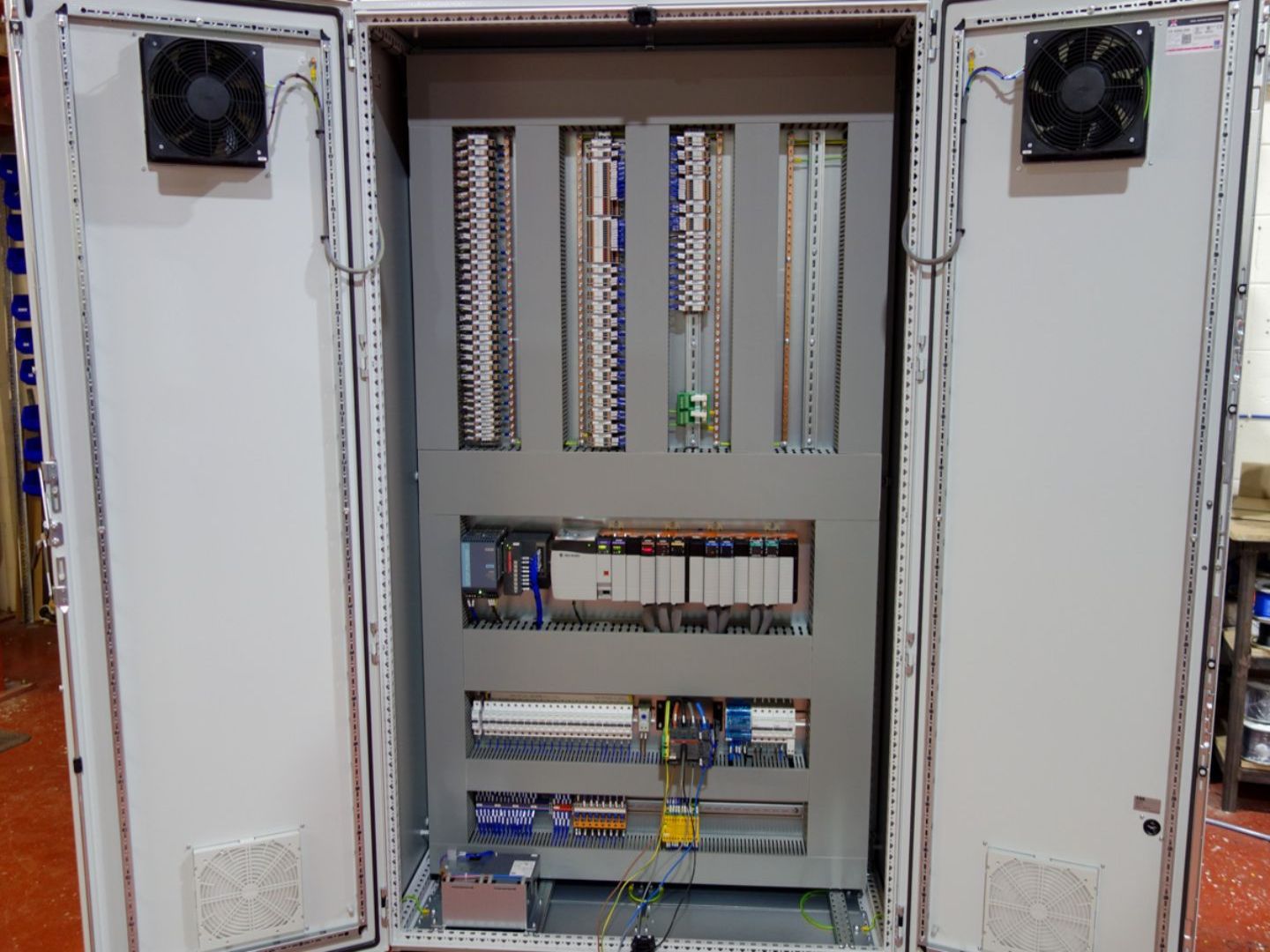 Food processing line control panel system