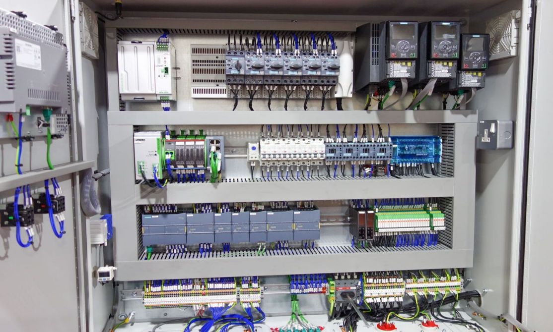 Siemens PLCs for control panel applications.