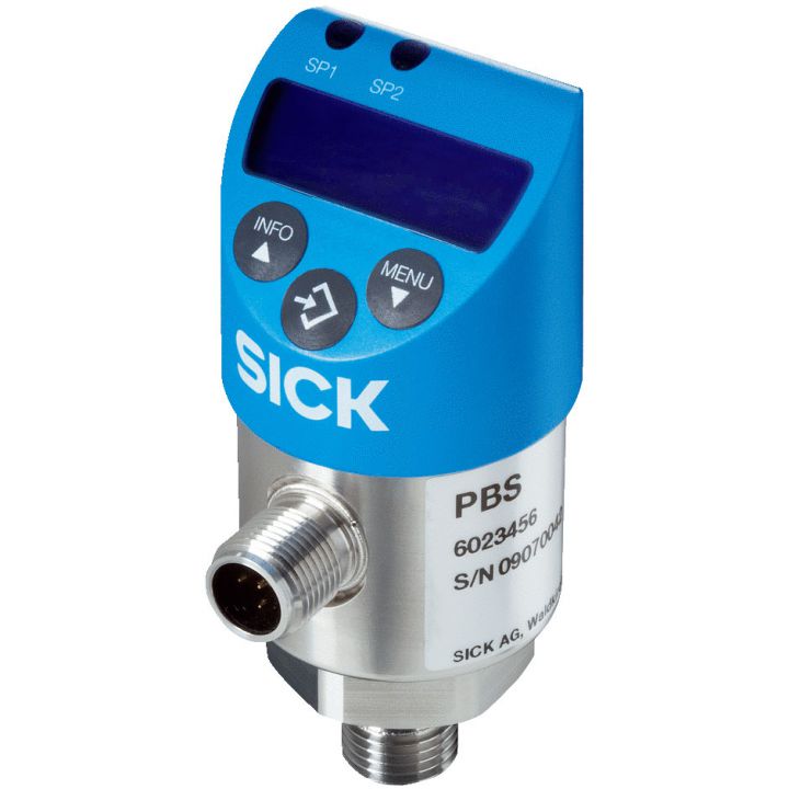 Sick 0-10 Bar Pressure Sensor, Analogue Output, 1 PNP