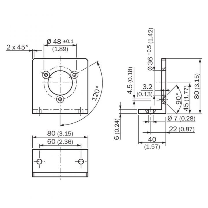 Encoder Foot Mounting Bracket